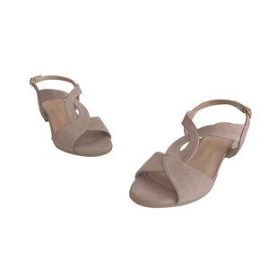 Stuart Weitzman Shalena 25 Tan Suede Strappy Sandal, Size 6.5 WORN ONCE